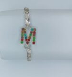 New Stylish Silver M Zircon Bracelet For Girls, Women - Image 4