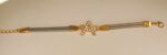 New Classy Gold Design A Zircon Bracelet For Girls, Women - Image 2
