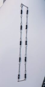 New Silver Stainless Chain with Block Beads /Necklace for Girls/Women - Image 4