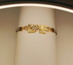 New Fashion Golden Heart Love Zircon Leather Bracelet/Watch For Girls, Women - Image 3