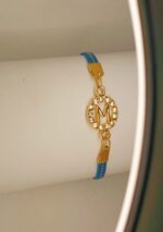 New Classy Gold Round M Design Zircon Bracelet For Girls, Women - Image 2