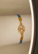 New Classy Gold Round M Design Zircon Bracelet For Girls, Women