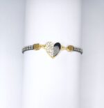 New Fashion Double Heart Bracelet Watch For Girls, Women - Image 3