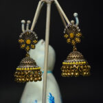 New Classic Golden Small Jhumki Earrings / For Women & Girls - Image 3