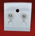 New Beautiful Non Piercing Silver Earrings/Ear tops / For Girl,s or Women (1 pare) - Image 2