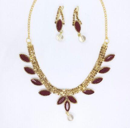 New Stylish Necklace With Earrings Set - For Girl,s & Women